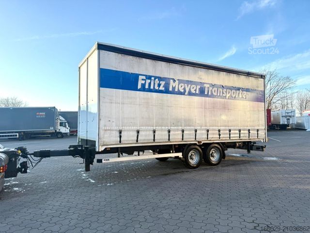 Åben trailer med presenning  Wiese 2-Achs Tandem Planen Anhänger