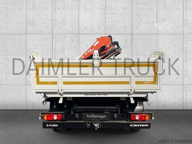 Tippbil FUSO Mitsubishi Canter 9C18 AMT Kran Kipper KlimaA