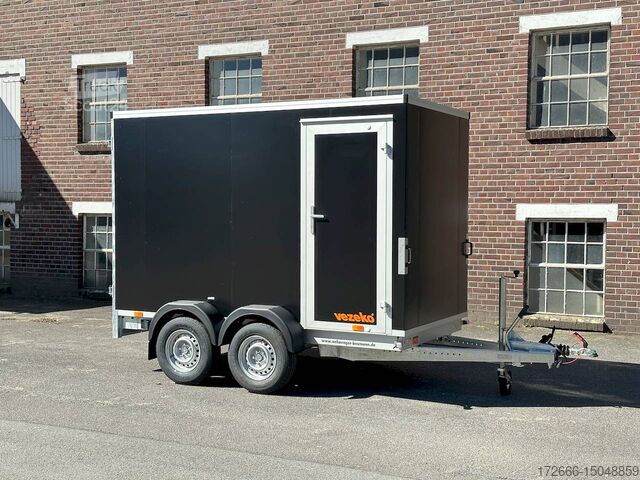 Box trailer Vezeko TK B 27.30 | BLACK | SEITENTÜR 305X152X193CM 2700KG KOFFERANHÄNGER