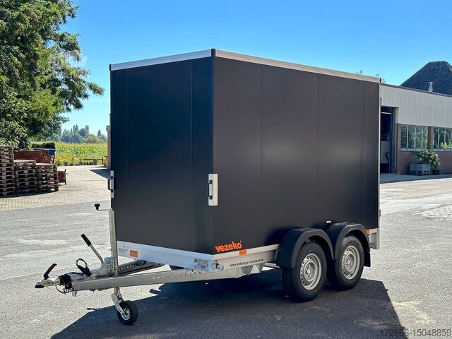 Box trailer Vezeko TK B 27.30 | BLACK | SEITENTÜR 305X152X193CM 2700KG KOFFERANHÄNGER