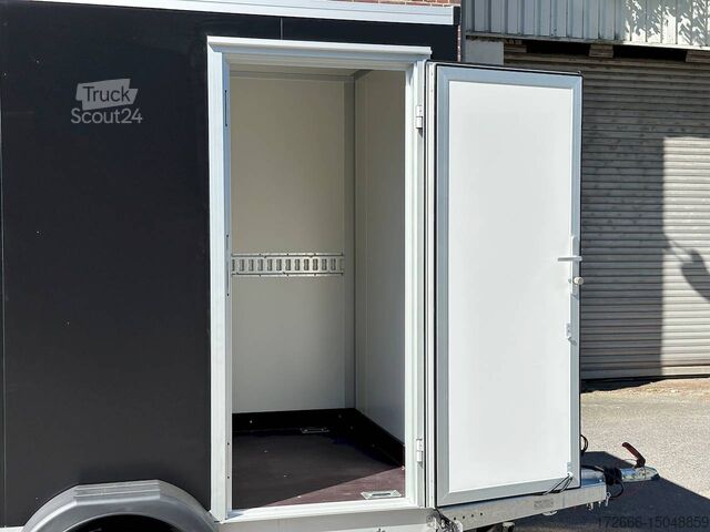 Box trailer Vezeko TK B 27.30 | BLACK | SEITENTÜR 305X152X193CM 2700KG KOFFERANHÄNGER