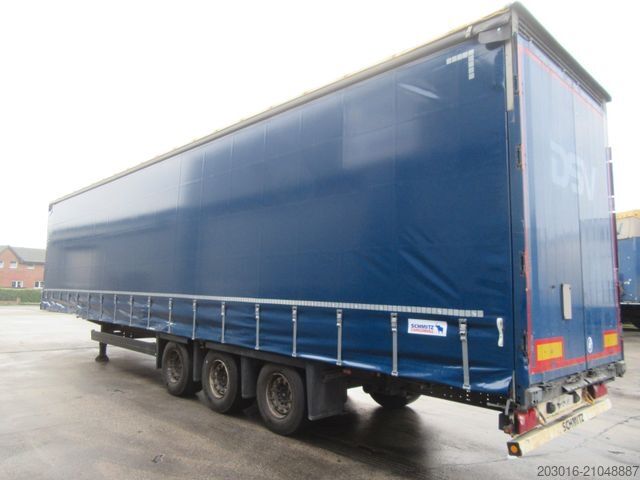 Open oplegger met zeil SCHMITZ CARGOBULL Mega verbreiterbar auskurbelbar NEUE PLANE