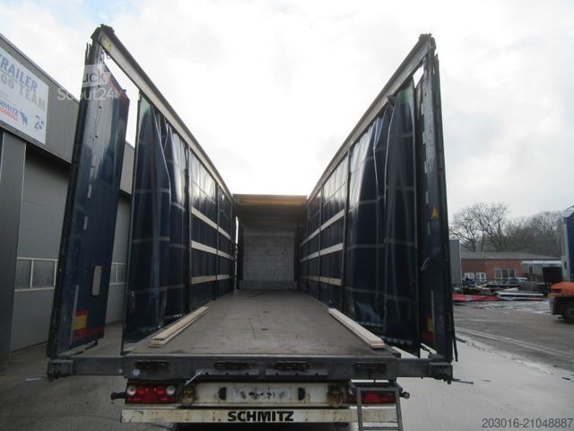 Open oplegger met zeil SCHMITZ CARGOBULL Mega verbreiterbar auskurbelbar NEUE PLANE