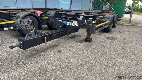 Priklopnik z menjalnim šasijem KöGEL ZW 18-19.5 TANDEM-WECHESLANHäNGER 385/55R22,5  MIETKAUF MGL.