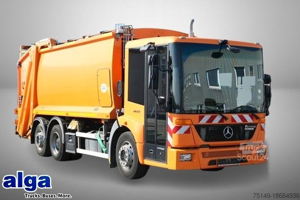Garbage truck MERCEDES-BENZ 2633 L ECONIC, HN-Schörling, Zöller, gelenkt, AC