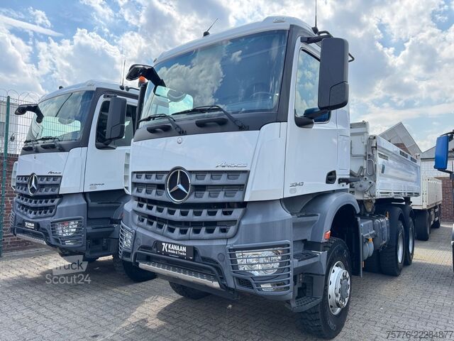 Driezijdige kipper MERCEDES-BENZ 3343 Arocs 4 Allrad 6x6 MEILLER  Only 39.000 Km