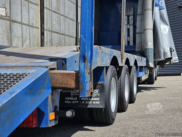 Alacsony rakodó lintrailers HYDRAULIC RAMP / FORK LIFT - MACHINE TRANSPORT