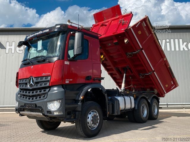Camion benne MERCEDES-BENZ Arocs 3345 6x6 | MEILLER*Bordmatik*1.Hand*AHK*AC