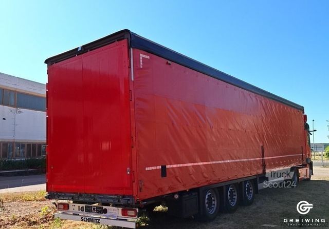 Open semitrailer with tarp SCHMITZ CARGOBULL SCS 24/L 13.62 Mega