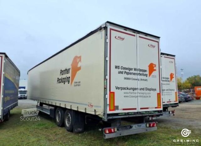 Öppen semitrailer med kapell FLIEGL SZS 290 Twin 180