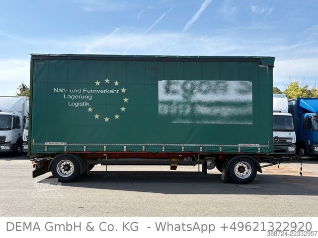 Öppen släpvagn med presenning SCHWARZMÜLLER AZ* Edschaverdeck *BPW* Scheibenbremsen*TÜV*Alu*