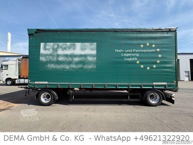 Öppen släpvagn med presenning SCHWARZMÜLLER AZ* Edschaverdeck *BPW* Scheibenbremsen*TÜV*Alu*