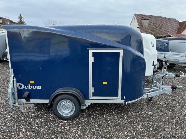 Remorcă carosată Cheval Liberte Debon Fourgon Cargo 2 Poly + Türe blau 1300 kg, 100 km/h, 300x155x168cm