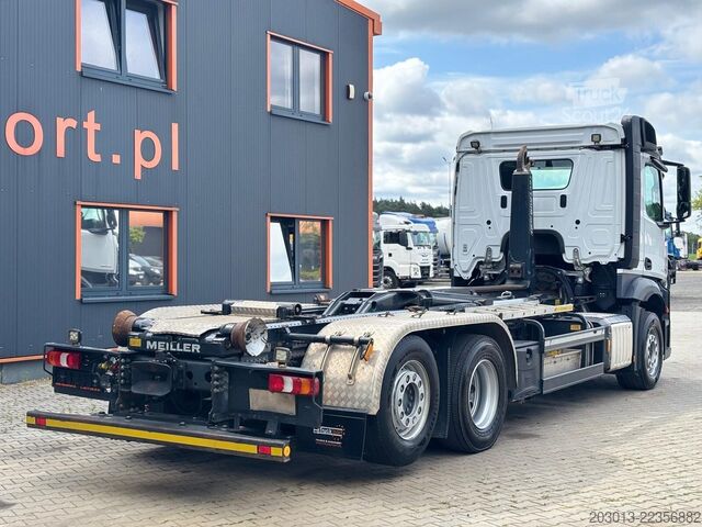 Kroklastbil MERCEDES-BENZ Actros 2745 6x2 Abrollkipper Meiller RS2170