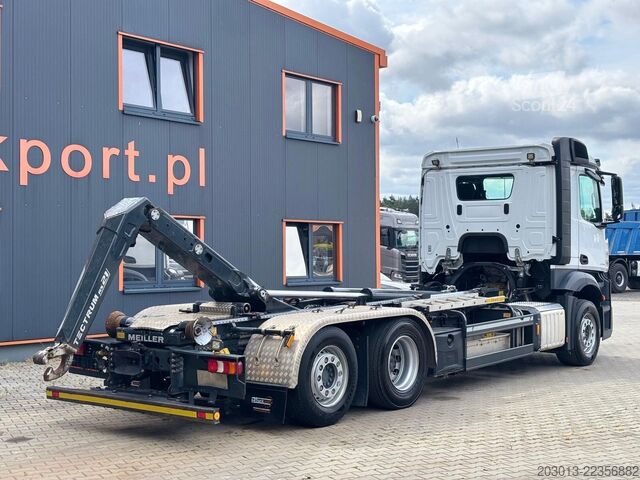 Kroklastbil MERCEDES-BENZ Actros 2745 6x2 Abrollkipper Meiller RS2170
