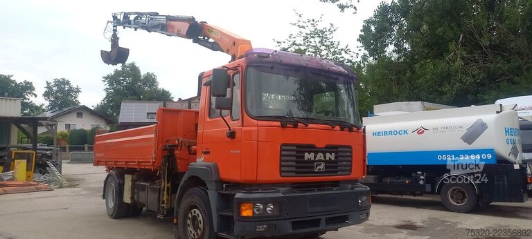 Camion basculante trilateral MAN 18.410 Krankipp