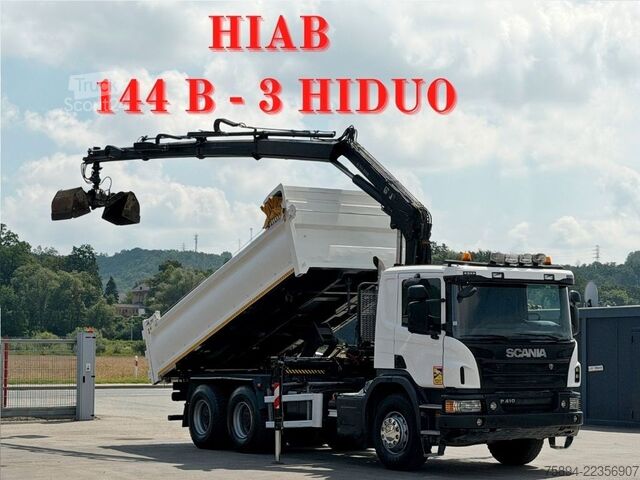 Autolaadkraan SCANIA P 410 Kipper 5,05m * KRAN/FUNK + BORDMATIC *6x4