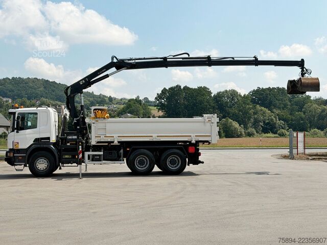 Autolaadkraan SCANIA P 410 Kipper 5,05m * KRAN/FUNK + BORDMATIC *6x4