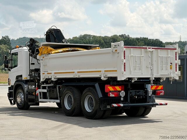 Autolaadkraan SCANIA P 410 Kipper 5,05m * KRAN/FUNK + BORDMATIC *6x4