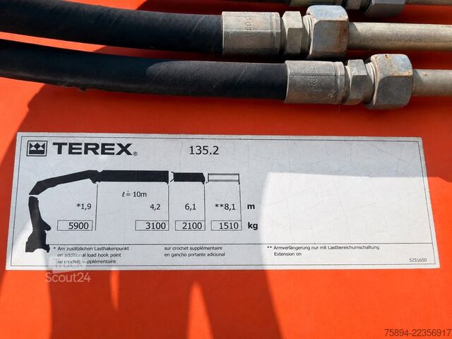 Кран, змонтований на вантажівці MERCEDES-BENZ AXOR 1829 * Pritsche 6,20 m + ATLAS 135.2 * TOP!