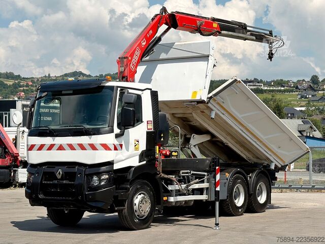 Autokran RENAULT C 380* KIPPER 5,20 m* KRAN/FUNK * TOPZUSTAND !