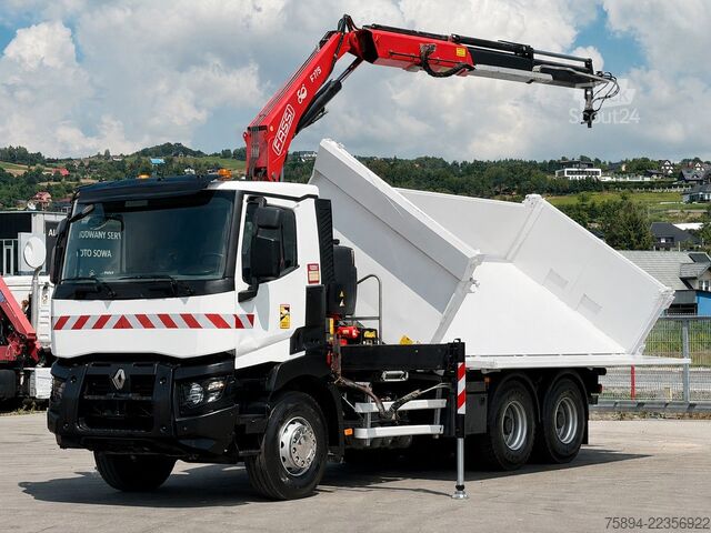 Autokran RENAULT C 380* KIPPER 5,20 m* KRAN/FUNK * TOPZUSTAND !