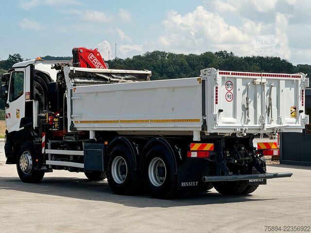Autokran RENAULT C 380* KIPPER 5,20 m* KRAN/FUNK * TOPZUSTAND !