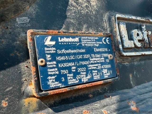 Sonstige Lehnhoff Schnellwechsler HS 40-5 LSC hydraulisch