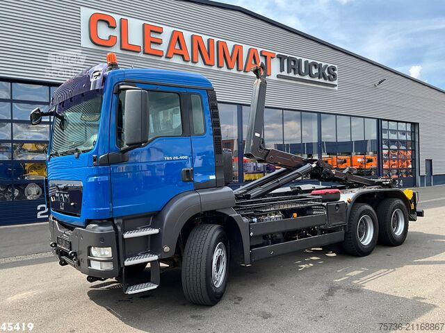 Sistema de brazo de gancho MAN TGS 26.400 6x4 Manual Full Steel Just 327.817 km!