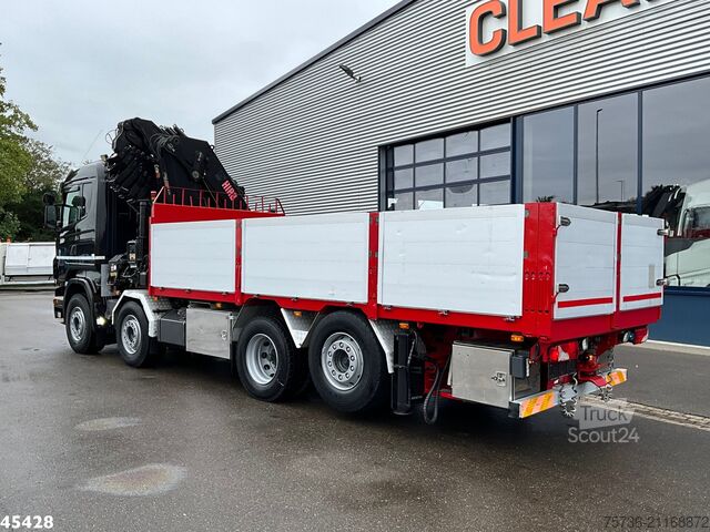 Crane truck Scania R 480 8x2 Retarder Hiab 47 Tonmeter laadkraan +...