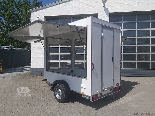 Przyczepa handlowa trailershop Infostand Marktstand Verkauf Eventtrailer