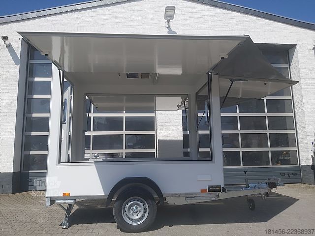 Przyczepa handlowa trailershop Infostand Marktstand Verkauf Eventtrailer