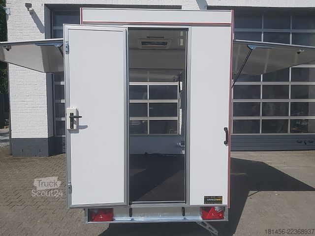 Przyczepa handlowa trailershop Infostand Marktstand Verkauf Eventtrailer