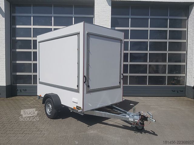 Przyczepa handlowa trailershop Infostand Marktstand Verkauf Eventtrailer