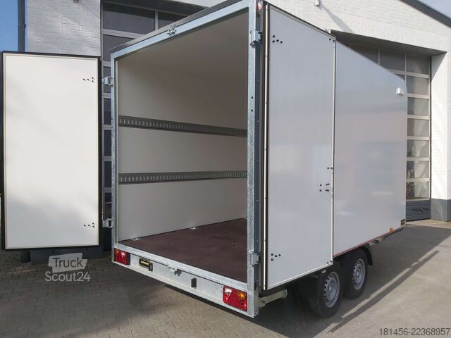 Kovček trailershop aerodynamischer Koffer 360x200x210cm Zurrsystem 100km/H 2700kg Neuverkauf