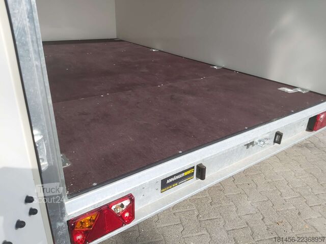 Kovček trailershop aerodynamischer Koffer 360x200x210cm Zurrsystem 100km/H 2700kg Neuverkauf