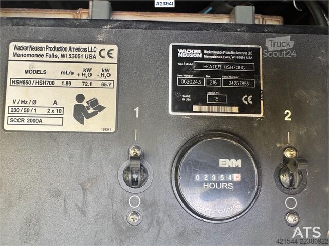 Wacker Neuson HSH700G Ground Thawing Machine – 2,960 Hours Wacker Neuson HSH700G Ground Thawing Machine – 2,960 Hours
