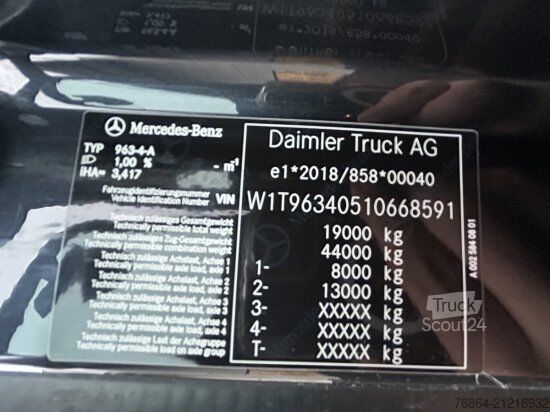 Standardní tahač MERCEDES-BENZ ACTROS 1863, DRIVER EXTENT+, RETARDER, E6,  ALU, STYLELINE