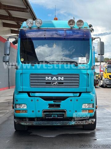 Camión de plataforma MAN TGA 35.430 8x4 BL Baustoff PALFINGER 72002 LK