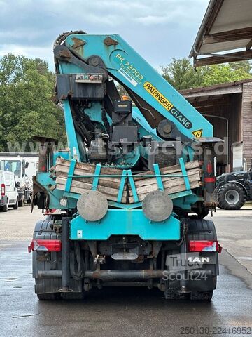 Camión de plataforma MAN TGA 35.430 8x4 BL Baustoff PALFINGER 72002 LK