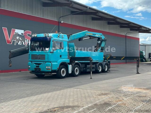 Camión de plataforma MAN TGA 35.430 8x4 BL Baustoff PALFINGER 72002 LK