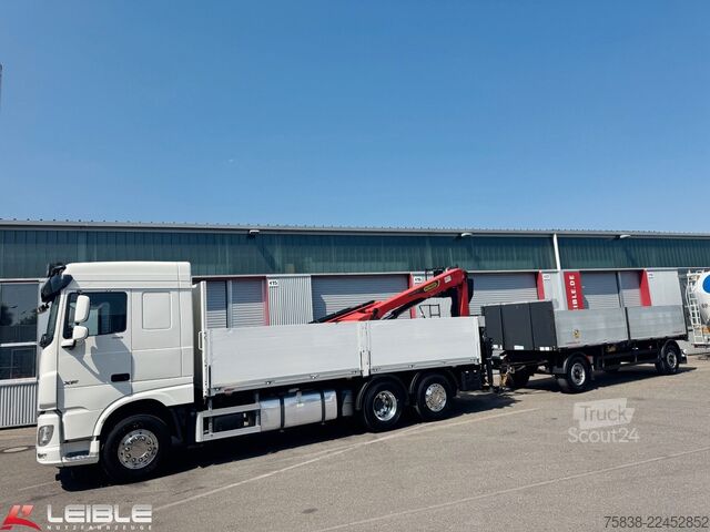 Grue montée sur camion DAF XF 480*Palfinger Kran*Lift/Lenkachse*394 TKM*
