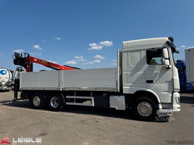 Grue montée sur camion DAF XF 480*Palfinger Kran*Lift/Lenkachse*394 TKM*