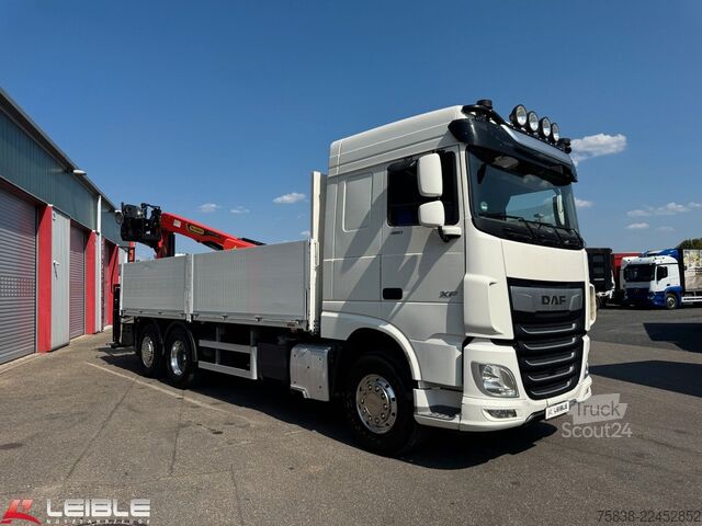 Grue montée sur camion DAF XF 480*Palfinger Kran*Lift/Lenkachse*394 TKM*