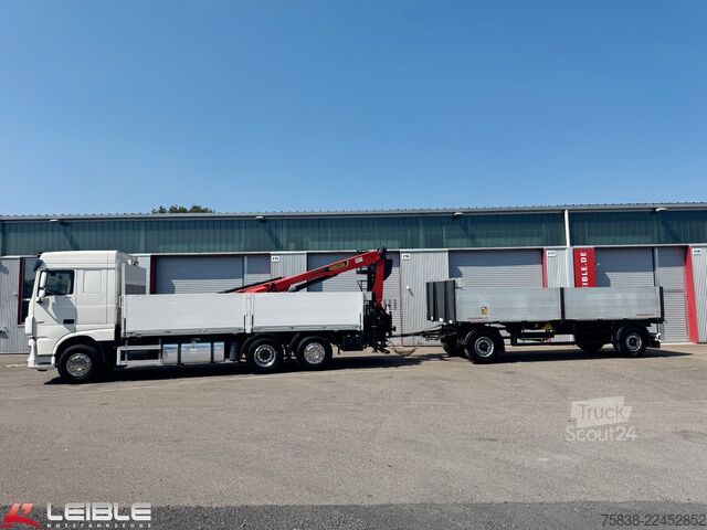 Grue montée sur camion DAF XF 480*Palfinger Kran*Lift/Lenkachse*394 TKM*