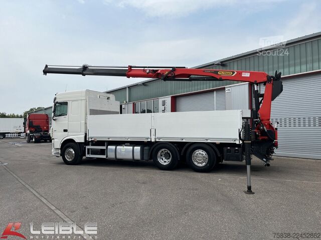 Camion plateau DAF XF 480*Palfinger Kran*Lift/Lenkachse*394 TKM*