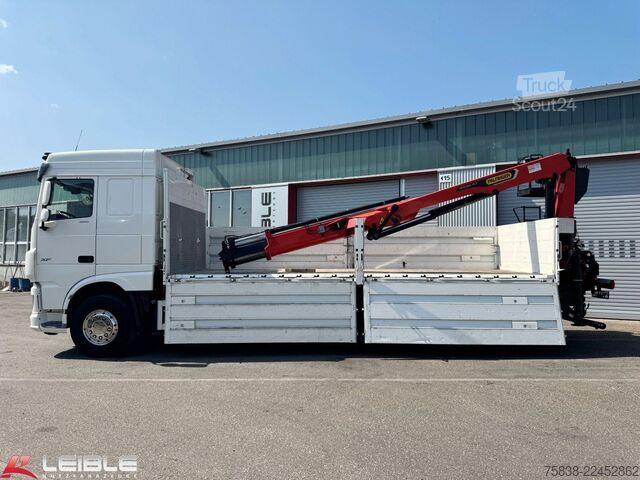 Camion plateau DAF XF 480*Palfinger Kran*Lift/Lenkachse*394 TKM*