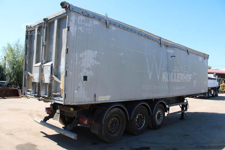 Semi-remorque benne BENALU UNFALL Kippmulde 57 m³ Nr: 835