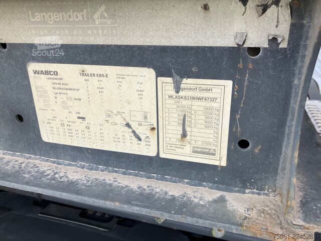 Semi-remorque benne LANGENDORF SKS-HS 24/29
