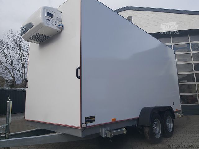 Hutos doboz trailershop großes Kühlmobil Kühlhaus Lebensmittel HACCP Govi Arktik 2000N Kühlaggregat